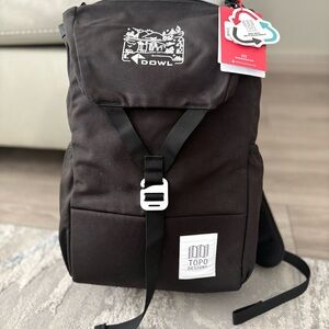 NWT Topo Designs Y-Pack Sac-Y  Backpack, Black, 23.8L 24l